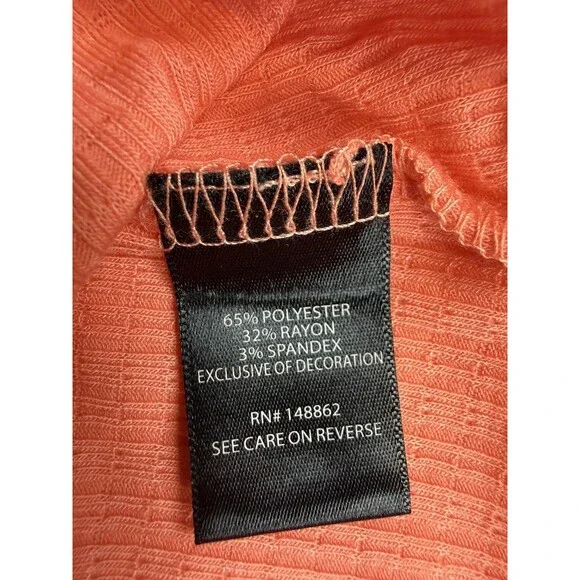 Torrid Lace Up Baby Doll Short Sleeve Top, Coral, NWT, 6X - Picture 7 of 11
